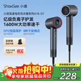 小适11万转高速电吹风机家用风筒高浓度负离子护发大风力速干降噪无刷电吹风送女友/家人礼物A18-GY 