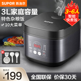 苏泊尔（SUPOR）电饭煲电饭锅 智能自预约多功能煲汤煮米饭杂粮粥3-6人营使用家用电饭锅微压 SF30FC996 3L