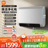 米家小米智能双胆电热水器60升P1 3300W速热超薄扁桶家用大水量美肤洗镁棒免更换国家补贴以旧换新MJ02