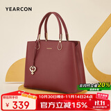 意尔康生日礼物大容量托特包牛皮妈妈包婚包女士手提包包包女款2025年