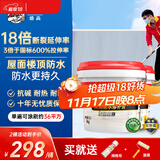 德高屋顶防水补漏材料 防水胶补漏王耐高温耐晒防水涂料黑色9KG*2