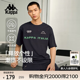 卡帕（Kappa）背靠背运动短袖男款纯棉2025新款夏季情侣t恤男士半袖K0EX2TD01D