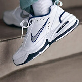 耐克（NIKE）官方男鞋女鞋 AIR MONARCH IV气垫运动鞋休闲鞋老爹鞋跑步鞋鞋子 415445-102 男女同款 蓝白 43