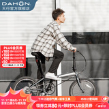 大行（DAHON）经典P8折叠自行车成人20英寸8速男女式通勤运动单车KBC083 消光灰【经典版】