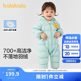 巴拉巴拉婴儿羽绒服冬装连体衣男童衣服女童2024冬季抱衣爬服208424120203