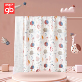 好孩子（gb）婴儿浴巾纯棉六层纱布浴巾新生婴儿洗澡大毛巾儿童浴巾6层纱布被