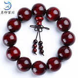 月印百川 高密金星小叶紫檀手串木饰佛珠手链男女款金星约20mm