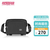 美旅箱包单肩斜挎包时尚休闲通勤挎包旅行包腰包NM2 黑色