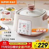 苏泊尔（SUPOR）电炖锅 电炖盅家用煲汤锅炖汤锅 隔水炖锅 煲汤专用电锅全自动陶瓷炖汤盅 DZ25YC828