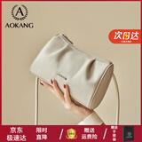 奥康包包女时尚枕头包百搭女式高级感斜挎单肩包生日礼物送女友送老婆 奶昔白