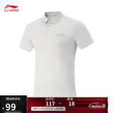 李宁短袖POLO衫男子2025新款健身系列舒适休闲运动上衣APLV171