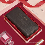 金狐狸（FOXER）牛皮女士钱包大容量短款卡包钱票夹手拿包零钱包生日情人节礼物