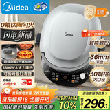 美的（Midea）电饼铛 电饼档 双面加热煎烤机烙饼锅 早餐机 加大加深三明治机煎饼薄饼机钛陶0氟匀火烤盘JKC3083