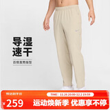 耐克NIKE男运动裤 春秋梭织锥形休闲裤 轻便FB7491-251卡其XL