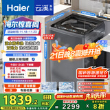 海尔（Haier）云溪波轮洗衣机全自动家用10公斤双动力精华洗ES100B37Mate6京东自营家电国家补贴一级能效除菌螨