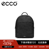 爱步（ECCO） 双肩包 轻奢牛皮大容量通勤背包9107797 黑色910779790000