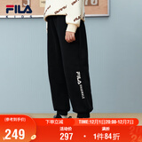 FILA【抗菌功能】斐乐儿童童装2025年冬季男童中大童加绒长裤