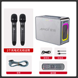 夏新新款广场舞音响户外便携式K歌蓝牙音箱一体机低音炮小型移动露营音响声卡直播音乐播放器重低音炮 新款H7大功率旗舰版+双话筒+遥控器