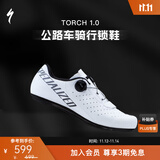 SPECIALIZED闪电 TORCH 1.0 入门款 男/女式公路自行车骑行锁鞋透气舒适 白色 44