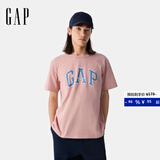 盖璞男女装2025春季新款纯棉字母印花logo短袖T恤上衣美版797924 粉色 XS 美码 S亚洲码175/88A