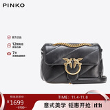 PINKO【限时折扣】女包羊皮燕子包泡芙枕头包飞鸟包单肩包斜挎包