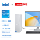 联想（Lenovo）天逸510S 尊享版商务办公台式机电脑主机(14代i5-14400 16G DDR5 2TB HDD+512G SSD)23.8英寸
