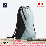 迪卡侬（DECATHLON）健身束口袋女抽绳双肩背包男运动防水跑步收纳包FICA 全新升级薄荷绿 20升以下