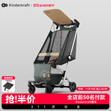 KinderKraftKK口袋推车可坐可躺遛娃神器婴儿礼物轻便折叠高景观溜娃车绿