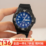 卡西欧（CASIO） 卡西欧(CASIO)手表 树脂皮带运动防水儿童学生电子表日期星期 MRW-200H-2B2