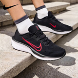 耐克（NIKE）男鞋跑步鞋 秋冬新款时尚舒适日常通勤轻便休闲鞋耐磨透气运动鞋 QUEST 6/黑红 41