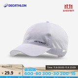 迪卡侬帽子遮阳帽防晒鸭舌帽防晒帽成人鸭舌帽网球帽白色58cm4237278