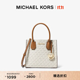 MICHAEL KORS迈克高仕 MK 经典款 Mercer 中号手提包 香草白/橡果棕 150 中号