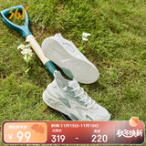 361°运动鞋女锦程春夏网面透气厚底增高休闲板鞋子女682416601-2