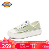 Dickies女士帆布鞋潮流休闲鞋子布鞋低帮百搭女士平底鞋 牛油果绿 37 