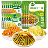 吉香居榨菜真芯萝卜真芯25g减盐小包装榨菜芯下饭菜咸菜吉香居榨菜 吉香居榨菜30g*5+萝卜干15g*6+泡椒豇豆48g*3