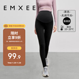 嫚熙（EMXEE）孕妇打底裤春秋季加厚保暖九分大码外穿防走光长裤子女运动瑜伽装
