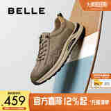 百丽厚底休闲运动男鞋2025秋季新款商场同款户外工装鞋8VN01CM5 卡其色 42 (260mm)