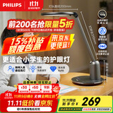 飞利浦（PHILIPS）阅读台灯护眼学习学生专用防蓝光防近视全光谱办公桌卧室国家补贴