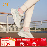 361°运动鞋女秋冬季网布透气健身轻便休闲厚底慢跑步鞋子682232210-1