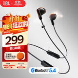 JBL TUNE 235BT 半入耳式蓝牙耳机 颈挂式耳机 防水设计 免提通话 适用苹果小米 双11购物推荐 黑色