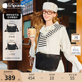 LeSportsac乐播诗新款腋下包单肩斜挎手提包包女包单肩包送女生礼物 经典黑