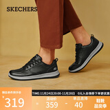 斯凯奇（Skechers）男士皮鞋秋季商务男鞋高档休闲鞋软底通勤板鞋210835