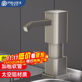 波洛克（Pollock）洗洁精水槽按压器厨房洗菜盆水槽皂液器洗涤剂延长器枪灰SCZYQTKL