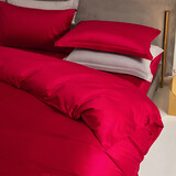 巢歌【A类3A抗菌】新疆长绒棉婚庆四件套纯棉床上用品双人被套