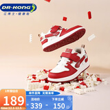 江博士学步鞋运动鞋秋季男女童舒适休闲国货儿童鞋B14243W001米/红33