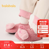 巴拉巴拉地板袜防滑点胶冬季加厚加绒婴幼儿保暖袜子学步不滑208424172204