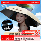 渔之源钓鱼伞帽头戴式雨伞帽防晒斗笠折叠头顶伞遮阳防雨帽伞渔具用品 【咖色 橡胶圈】双伞骨黑胶 特大号+冰袖