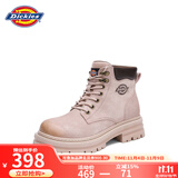 Dickies女士马丁靴高帮时尚情侣靴百搭工装靴女 粉色 男女款-38 