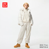 优衣库女装保暖休闲长裤/休闲裤裤子25秋冬新款479402 30 浅米色 S /155/64A