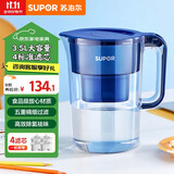 苏泊尔（SUPOR）过滤净水器家用滤水壶净水壶自来水活性炭过滤器家用厨房净水器滤水器滤水壶UF03一壶四芯